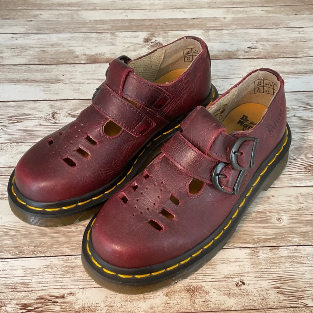 SALE‼️DR MARTENS KIDS COLLECTION OXFORDS CLASSIC MARY JANE 2 BUCKLE STRAP 13 EUC